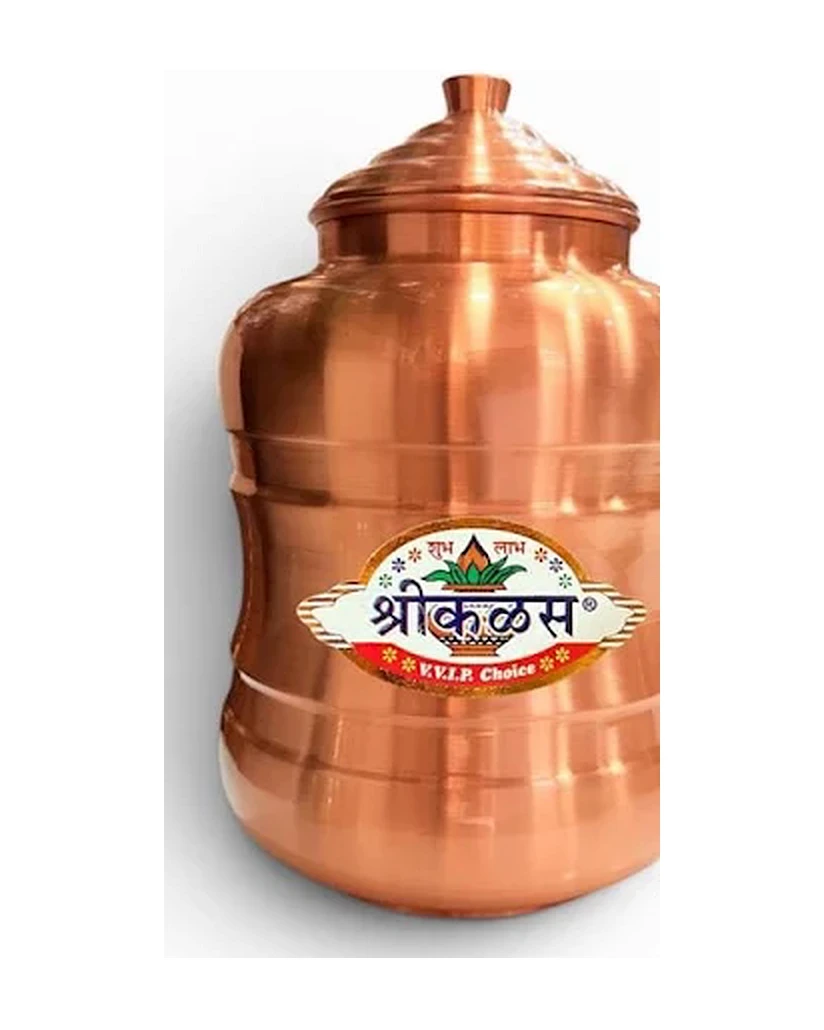 Copper Water Pot - Plain Lacquer